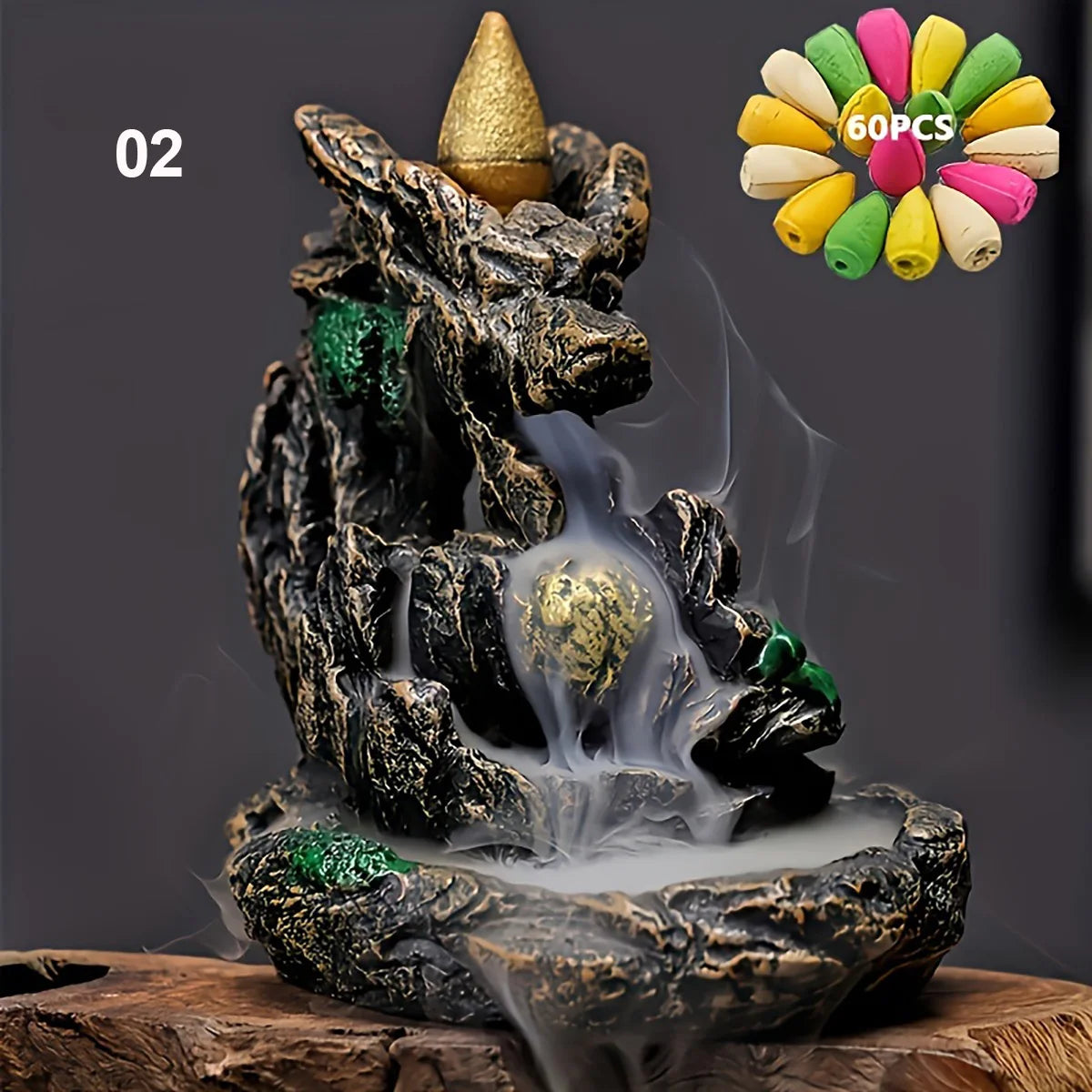 brule encens a refoulement dragon zen